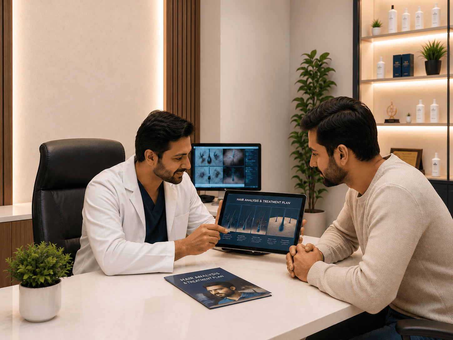 Hair O Graft clinic reception in Avadi