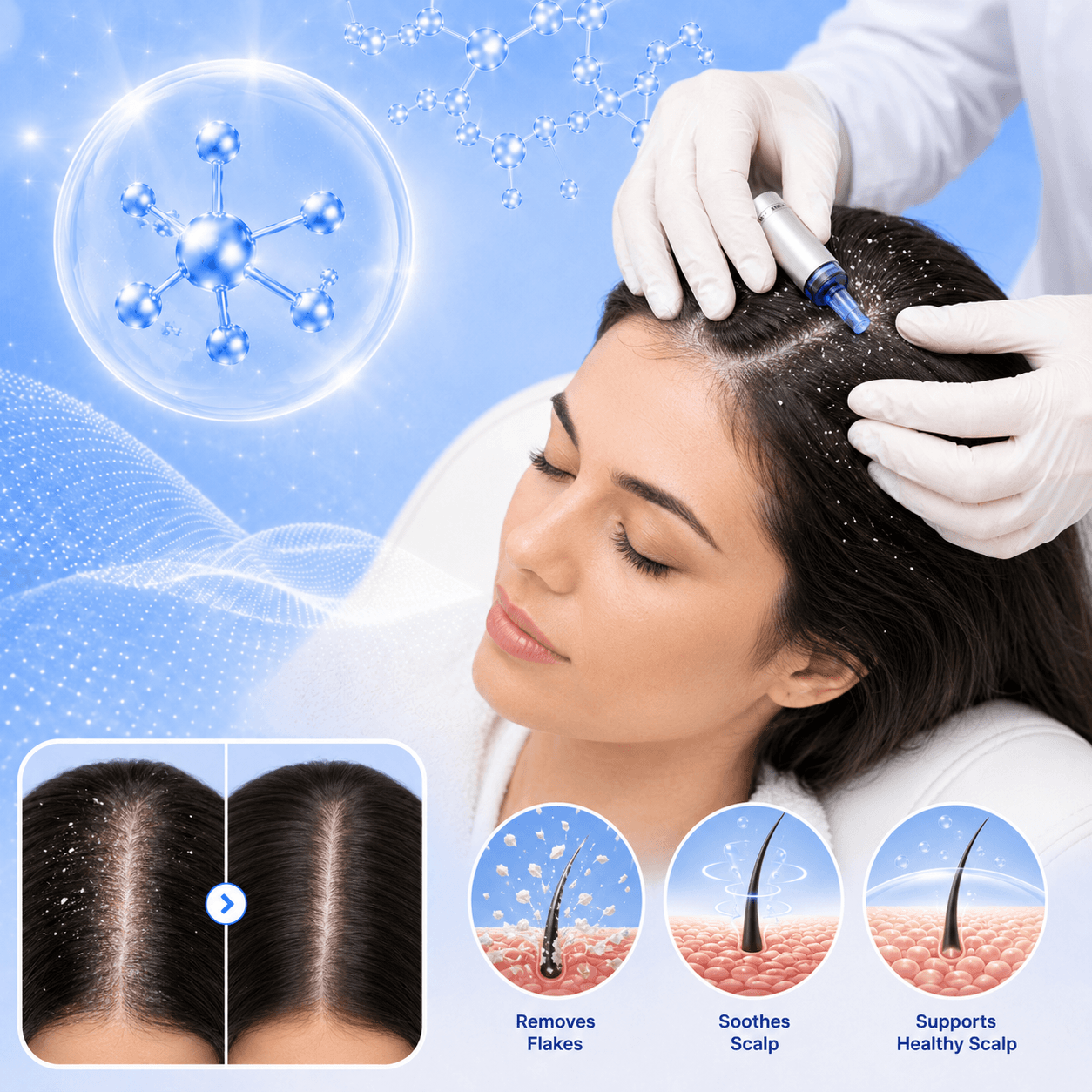 Dandruff treatment aftercare
