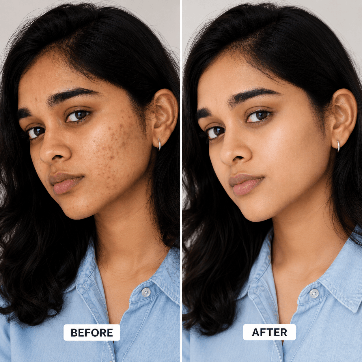Acne Scar Removal skin care visual