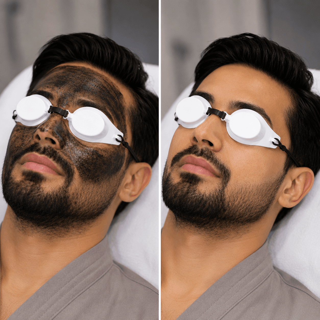 Carbon peel skin improvement visual