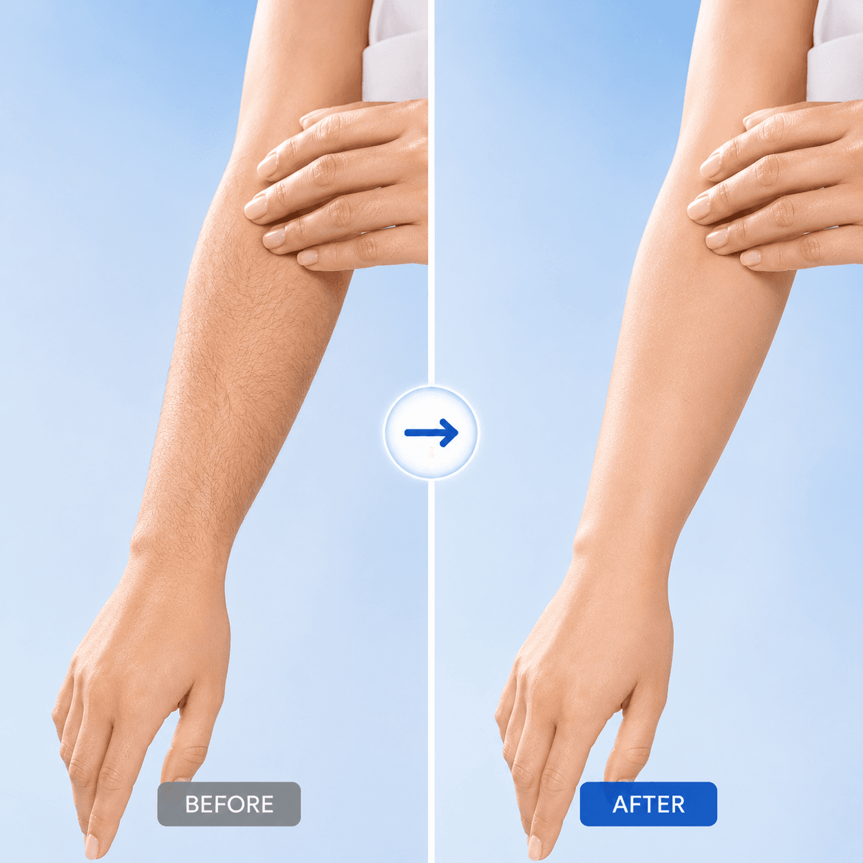 Laser hair removal skin care visual