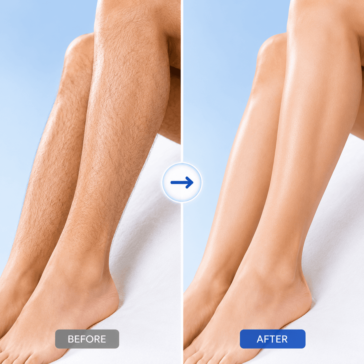 Laser hair removal device close-up